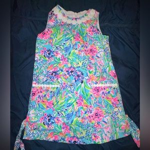 Lilly Pulitzer Kids Dress in Pink and Blue Floral